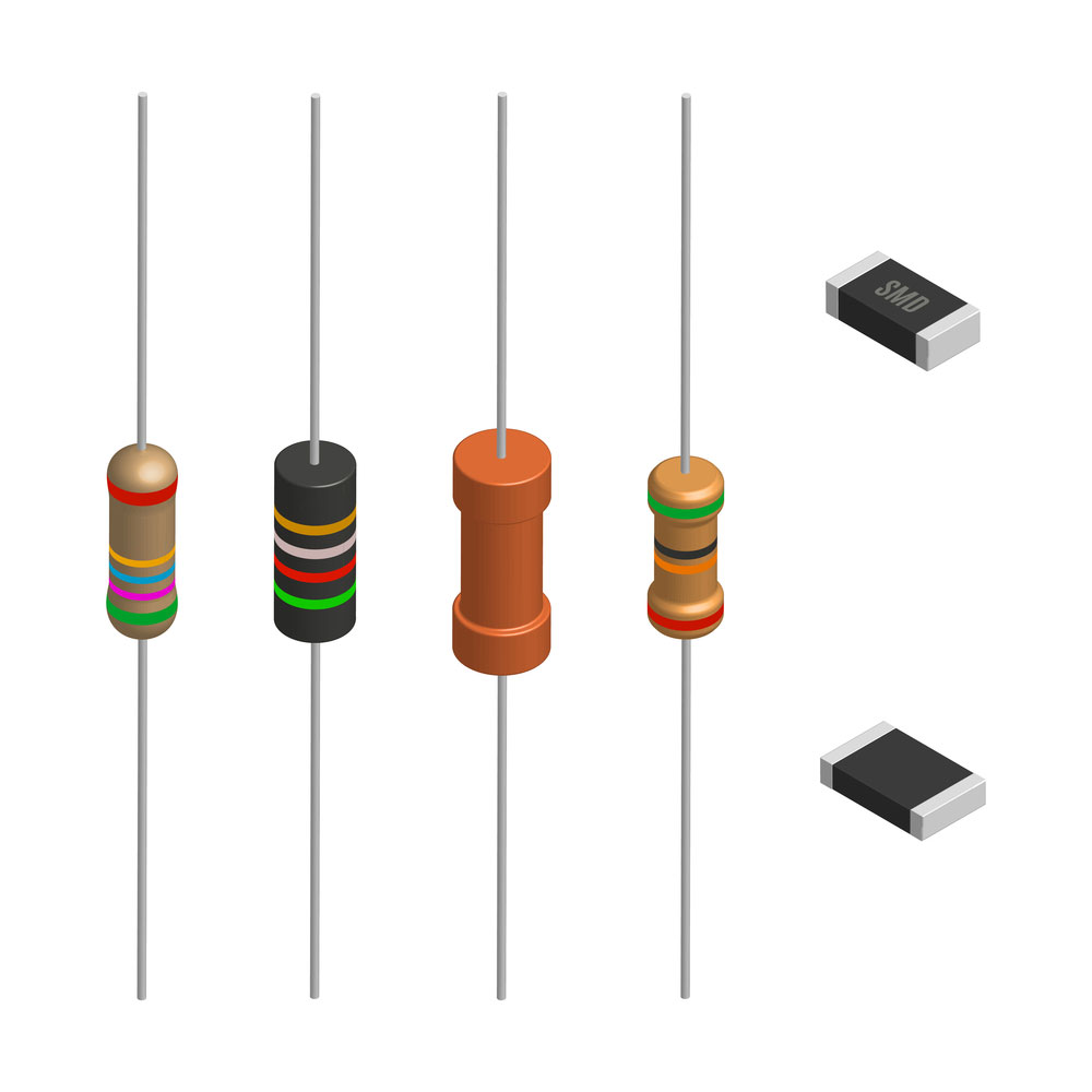 Resistors on tape