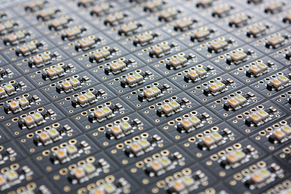 LEDs on a PCB board