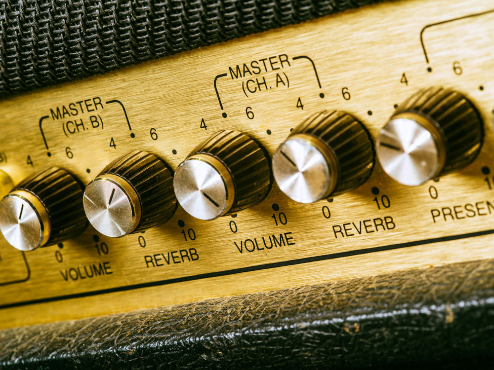 A Vintage Amplifier Volume Knob