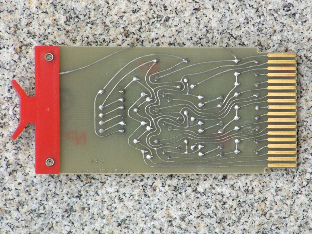 A flip-chip module (solder side)