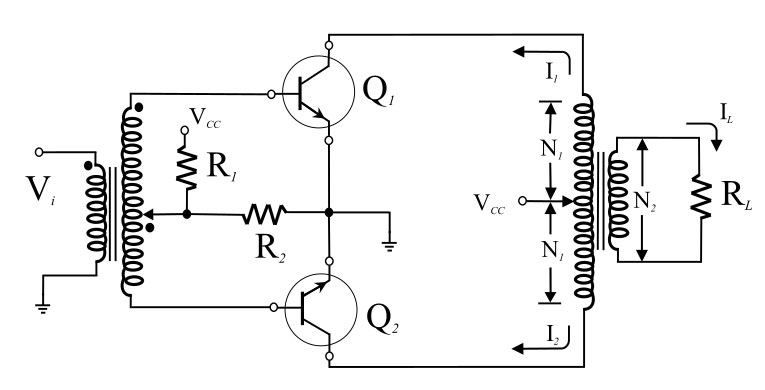 transformer-coupled Push-Pull Amplifier