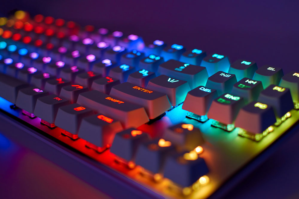 An RGB Gaming keyboard