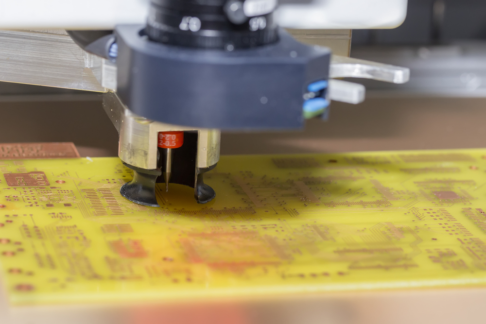 Drilling a printed circuit board 