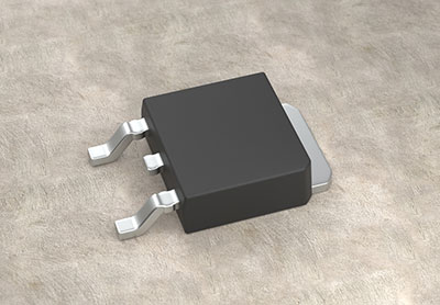 An electronic DPAK Metal Oxide Silicon Field Effect Transistor