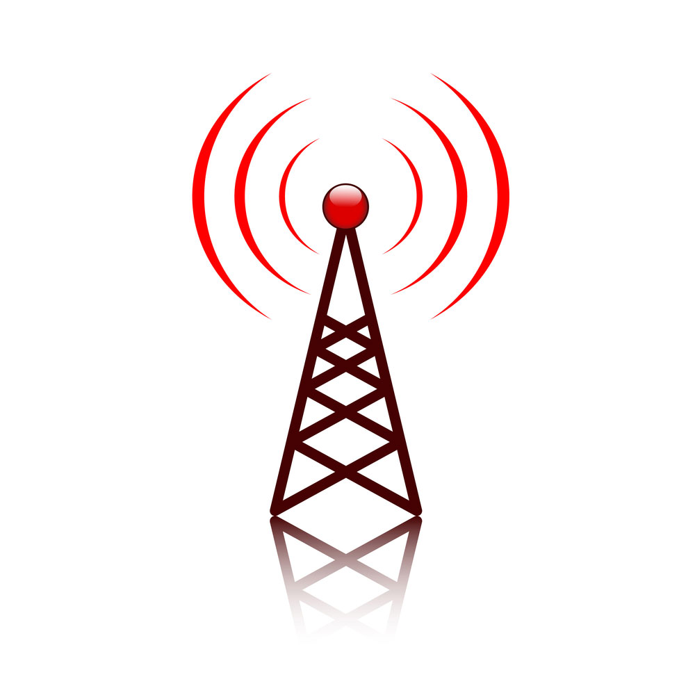 a radio antenna mast sign