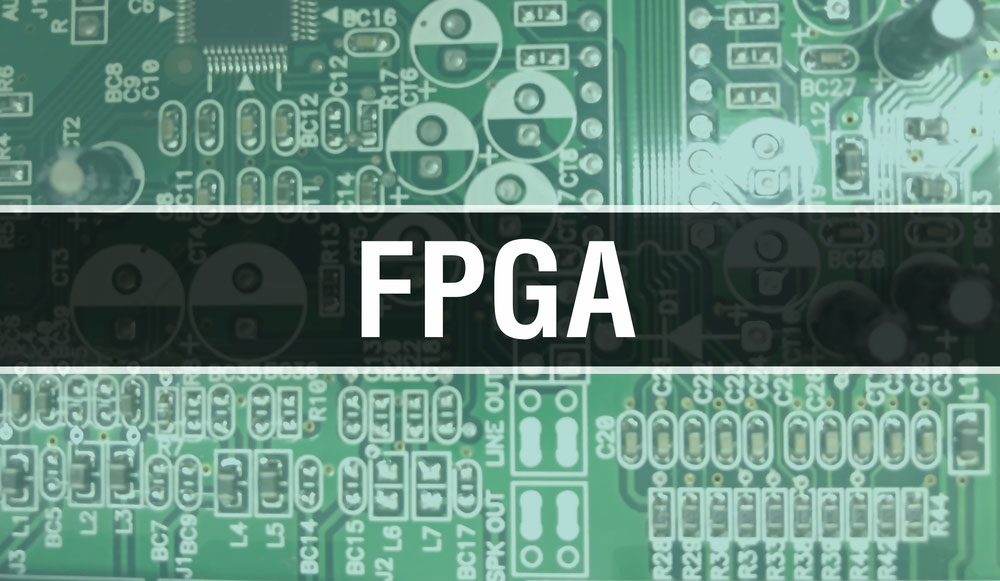 An FPGA with electronic components
