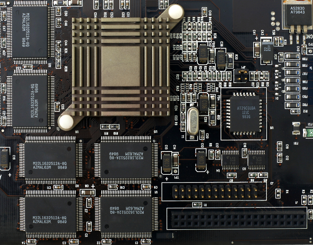 Close Up of Integrated Circuits