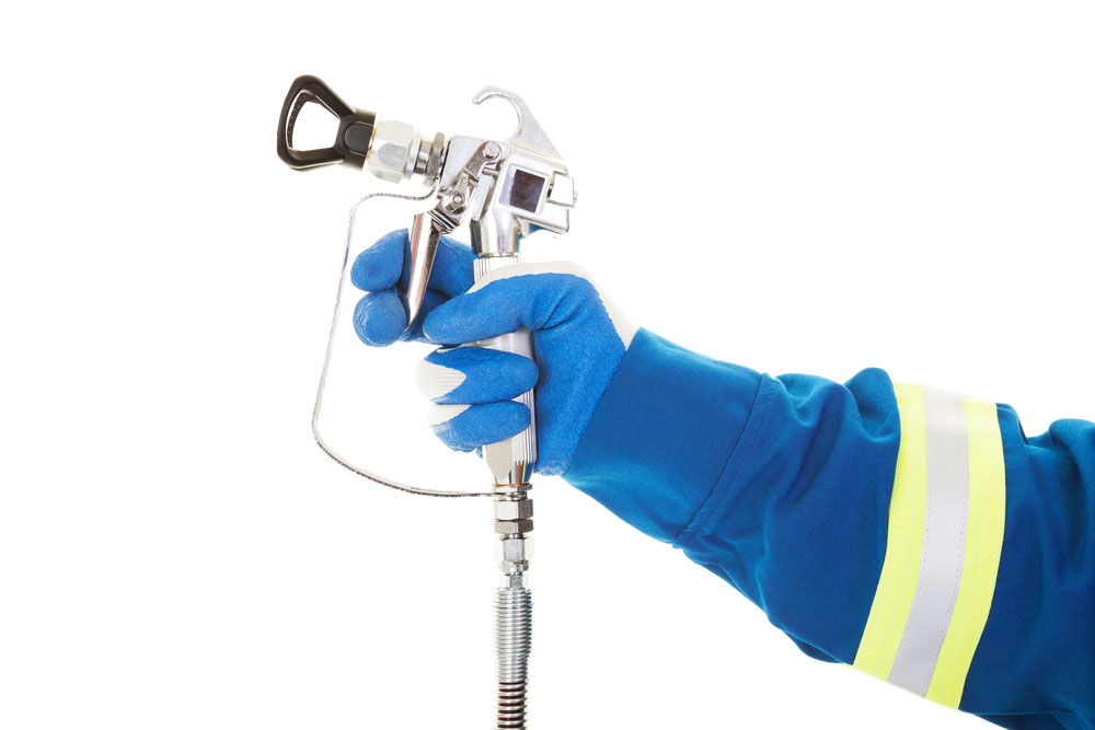 Airless spray gun that we may use in some forms of conformal coating