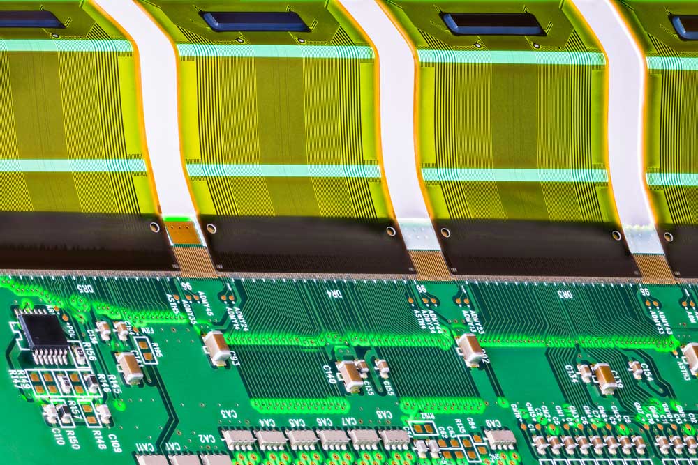 A rigid-flex printed circuit board