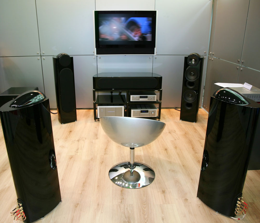 A home theater surround system