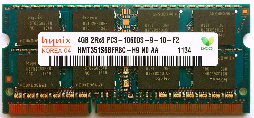 4GB DDR3 memory