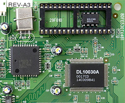 a picture is showing an IC on a motherboard