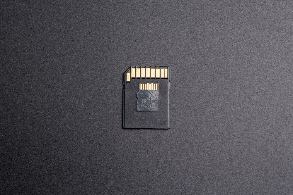 A MicroSDXC card