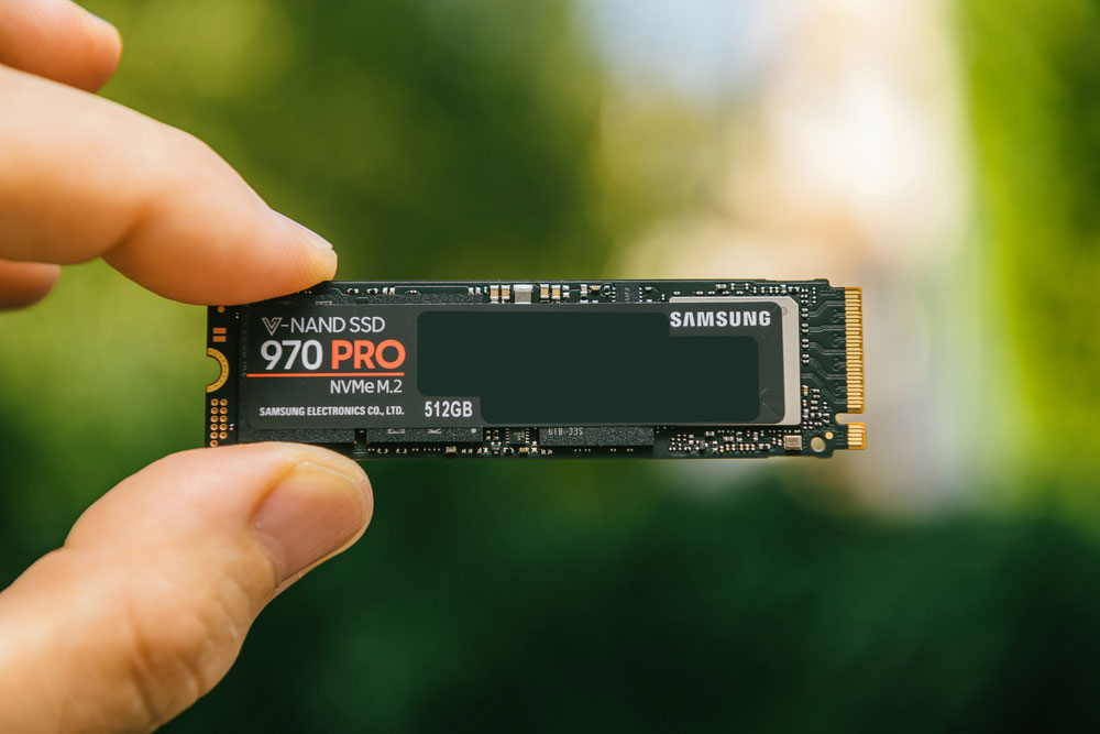 A 512GB NVMe M.2 SSD