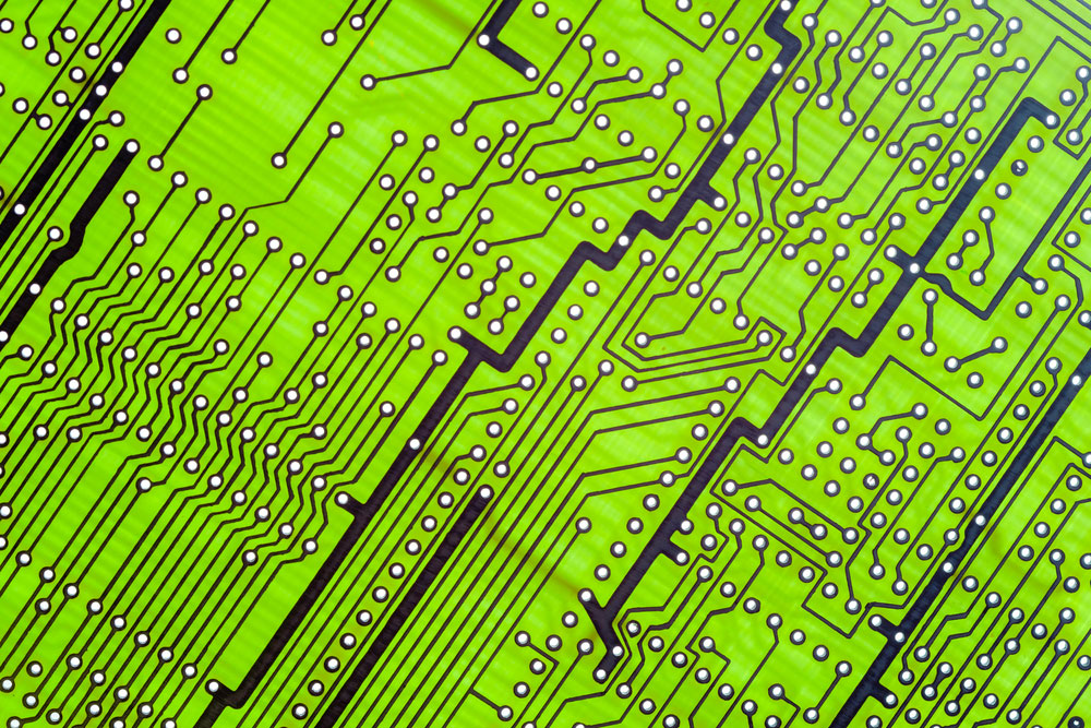 An empty circuit board.