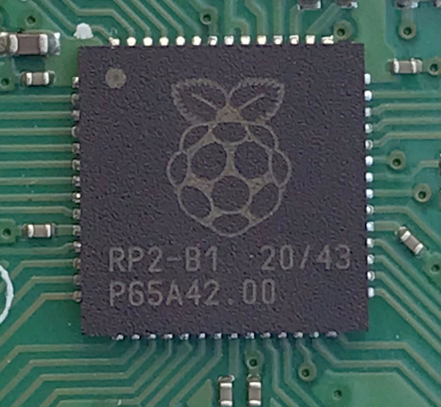 The RP2040 microcontroller chip