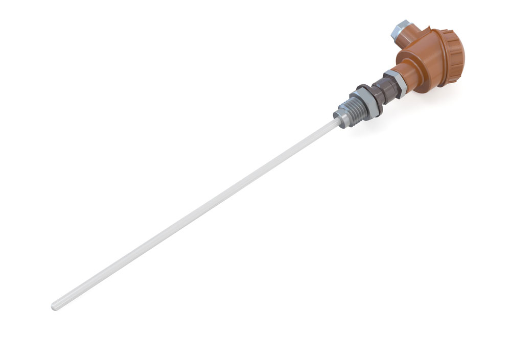 A stainless steel K-type thermocouple