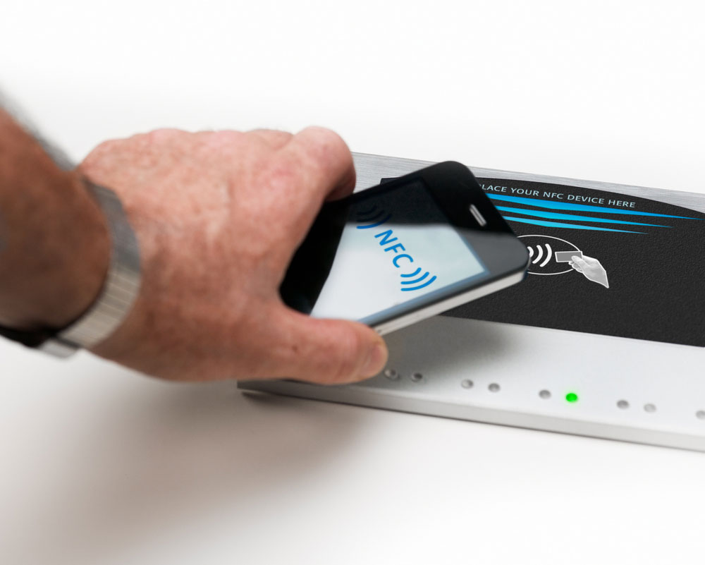 A phone with NFC for contactless payment