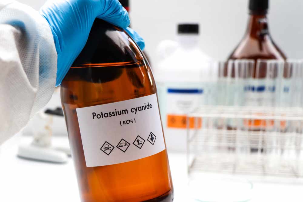 Toxic Potassium Cyanide. 