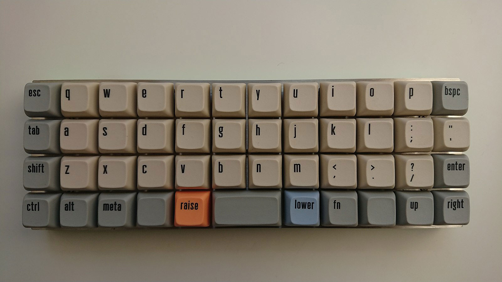 An ortholinear keyboard