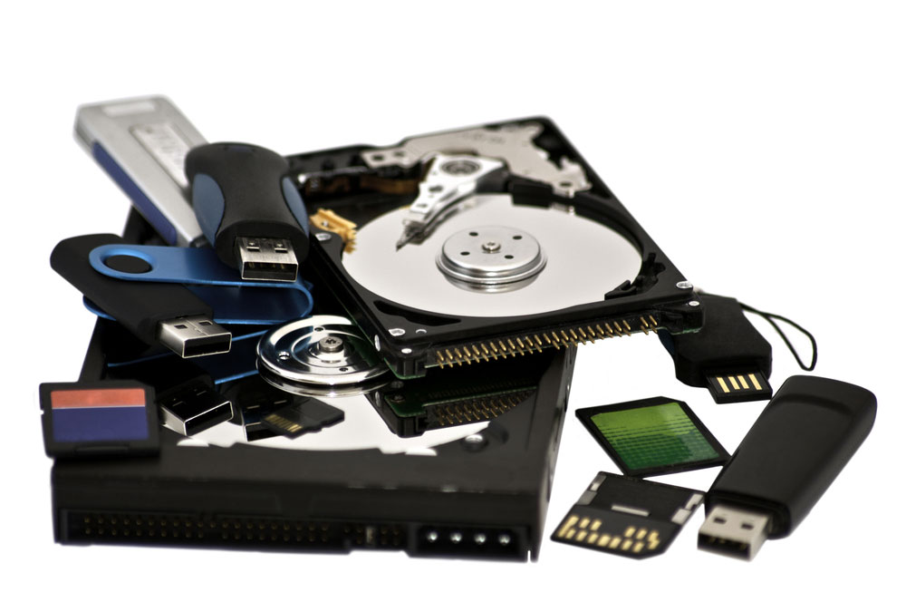 Assorted digital storage devices