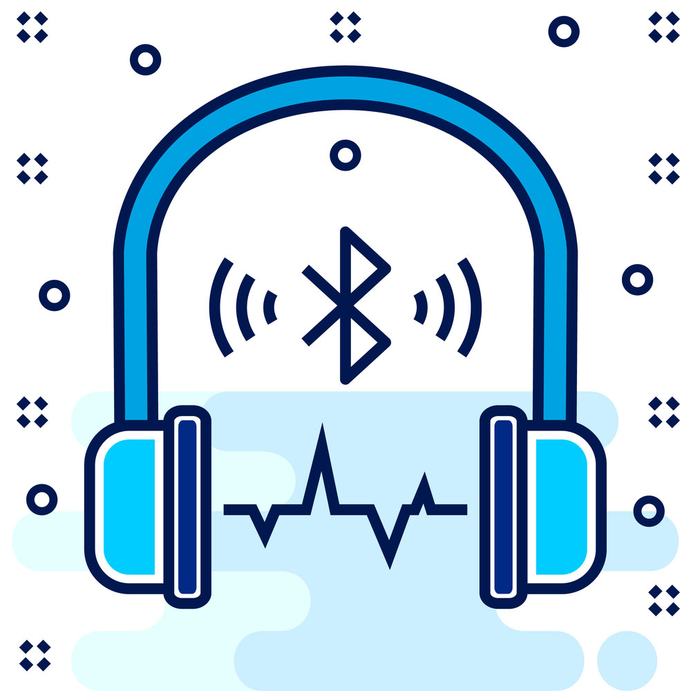 Bluetooth headphones icon