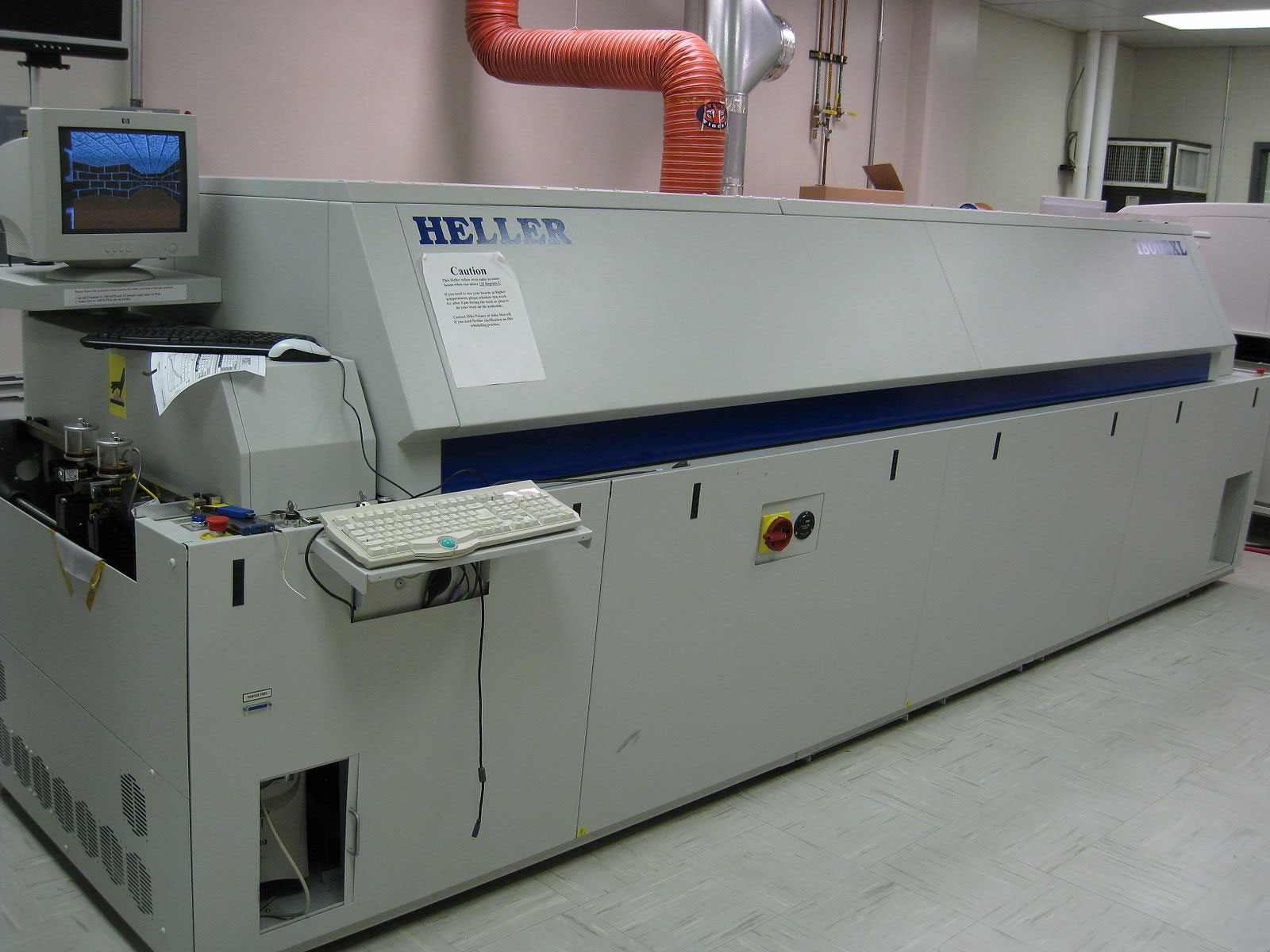 A reflow oven