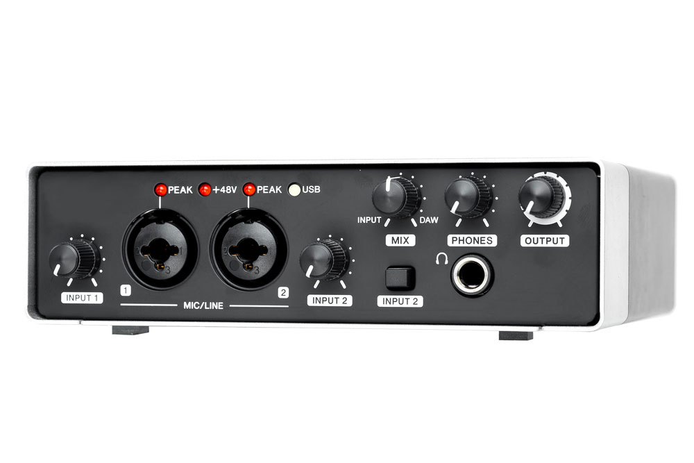 USB Audio interface front panel for Home recording or Mixing