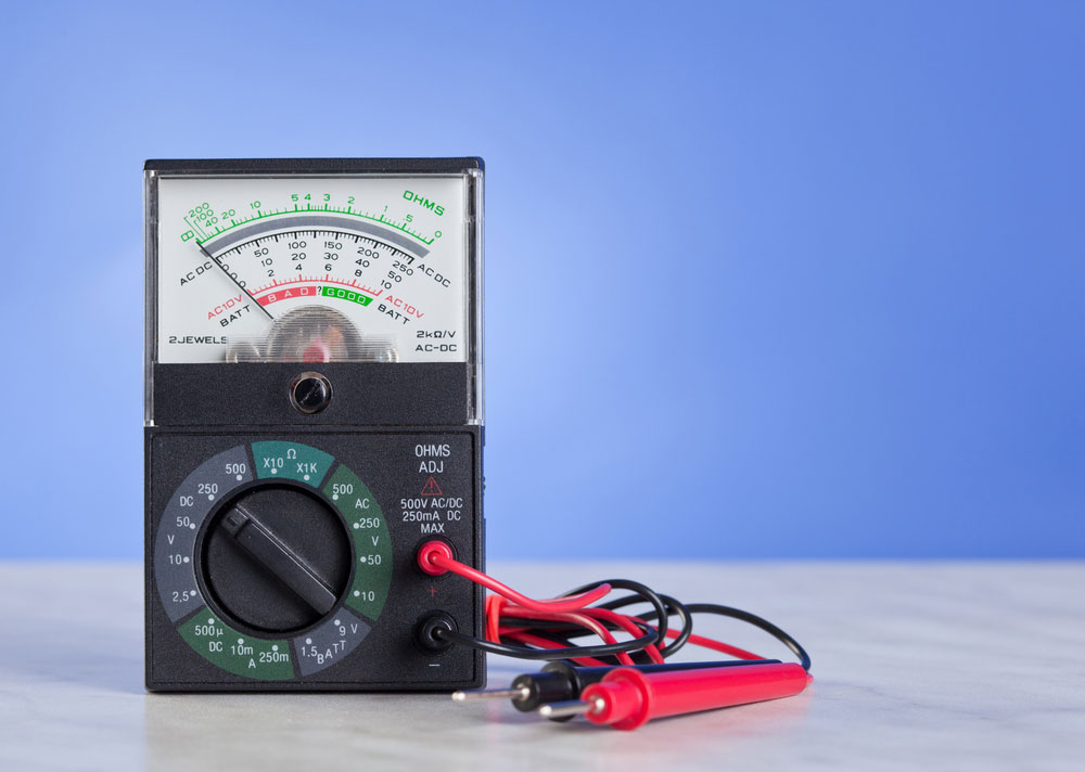 An analog multimeter