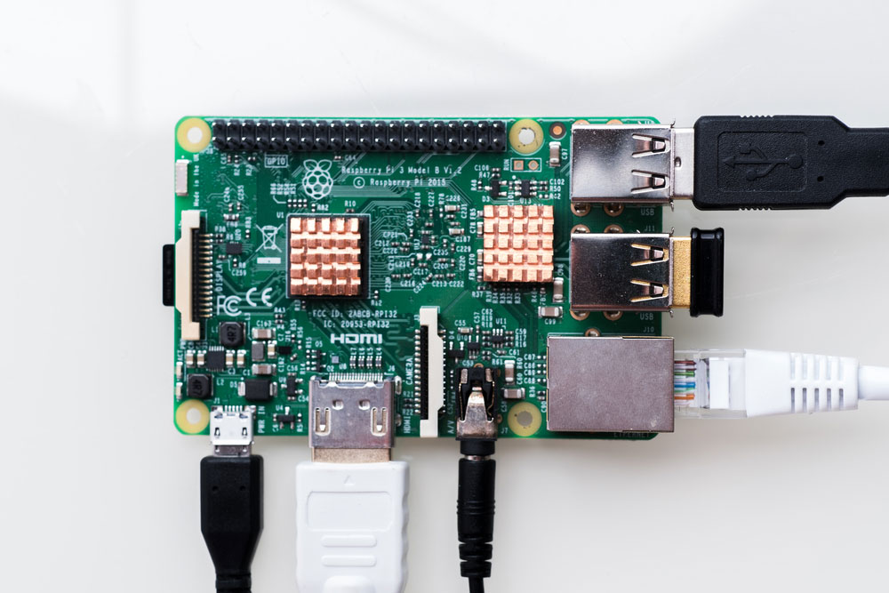 Fig 1: A Raspberry Pi 3 board 