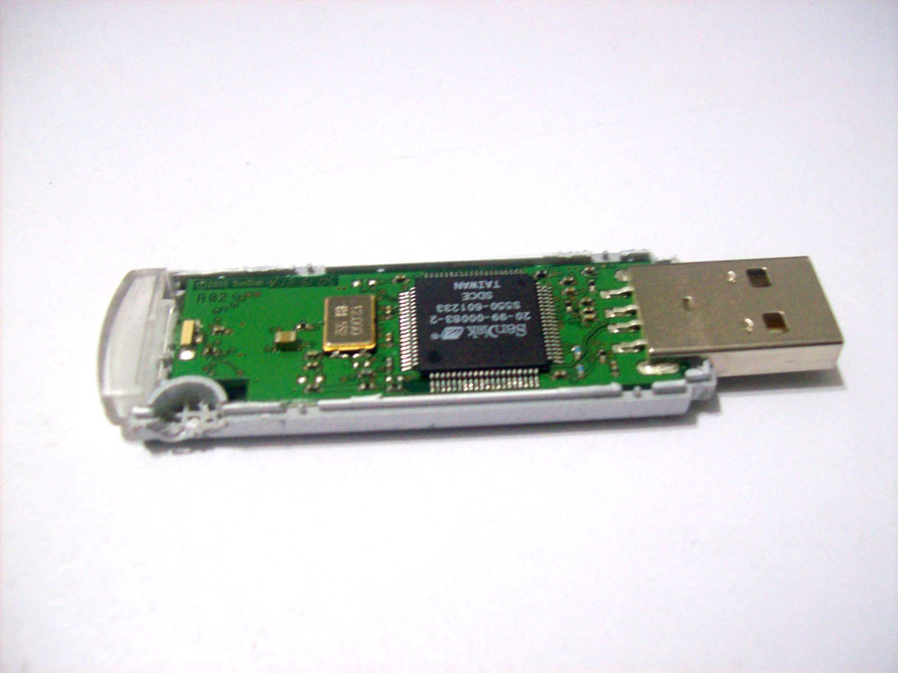 A USB PCB for a flash drive