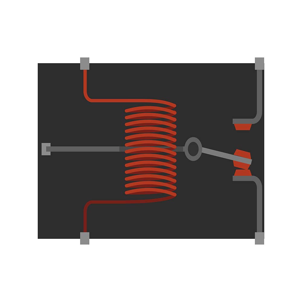 A 5-pin SPDT switch