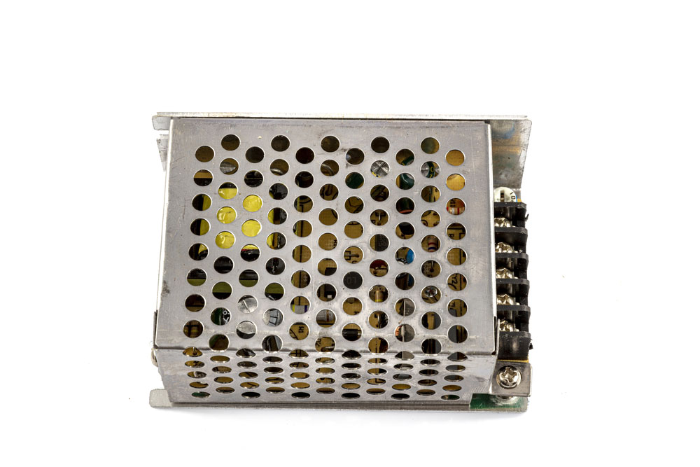 A switching power supply LED driver in a metal case