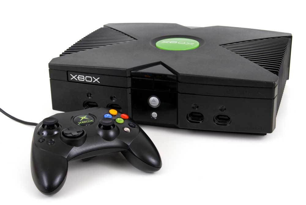 An Xbox gaming console