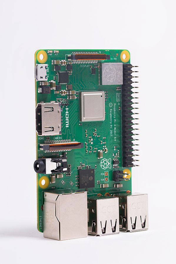 Image showing a Raspberry Pi 3 Model B+.
