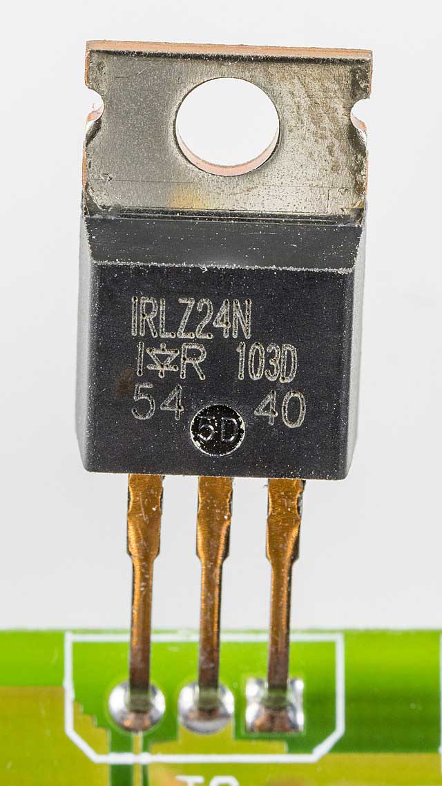 A power MOSFET that closely resembles the IRLB8721