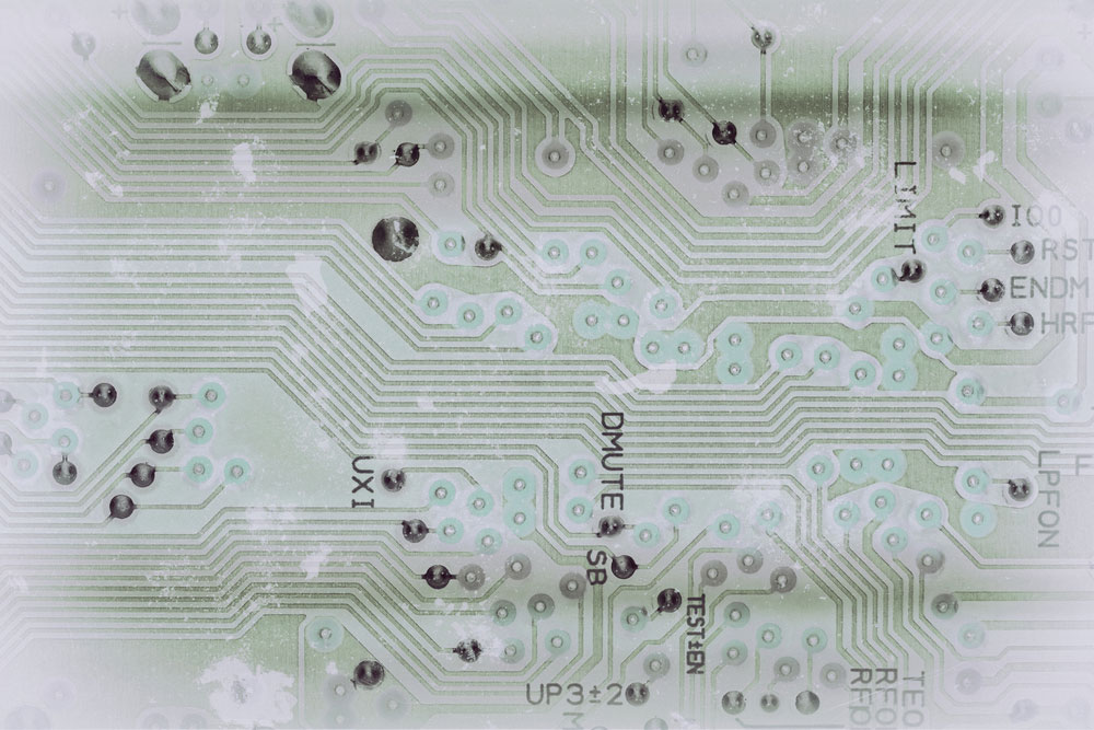 A transparent PCB