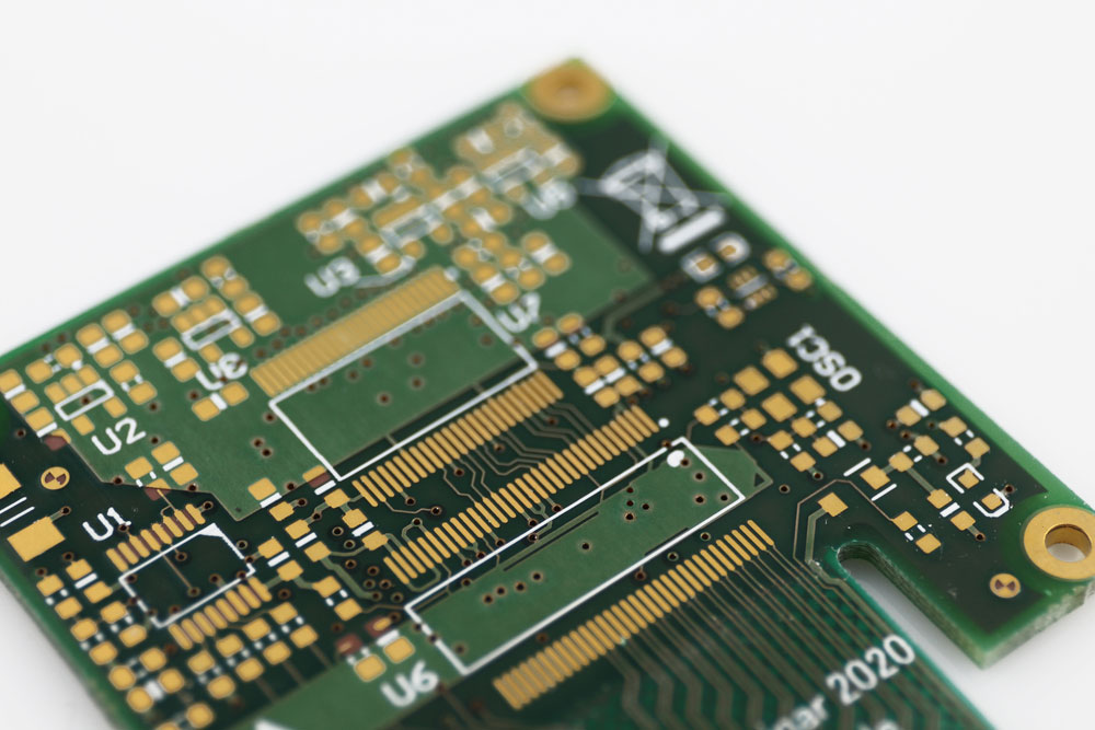 Close-up electronic circuit board