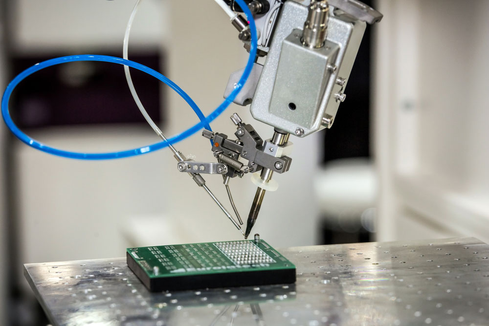 Robotics soldering multilayer PCB