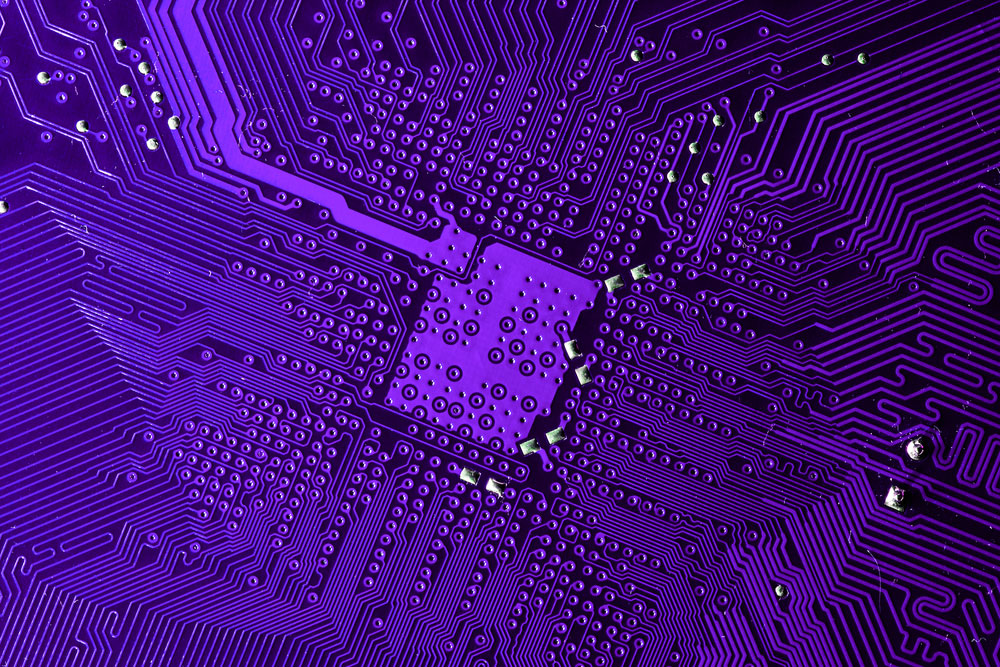 A standard purple PCB differs from a heavy copper purple PCB.