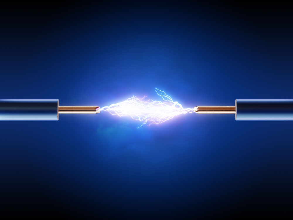 An electrical arc