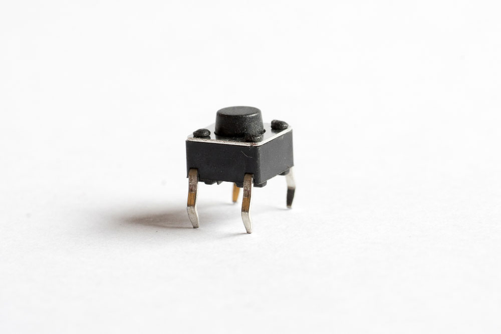 Image showing a single push button switch.
