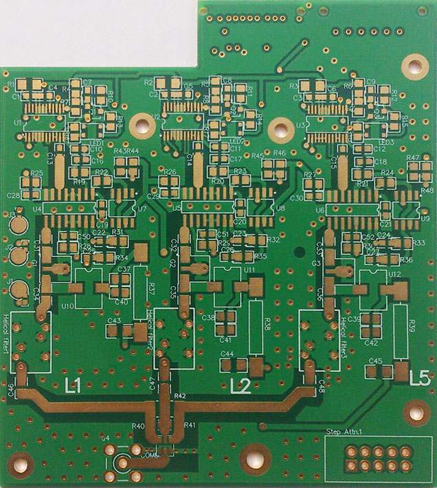 Immersion gold surface finishes on a PCB
