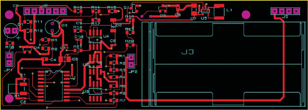 Trace routing in a multilayer PCB during the design phase