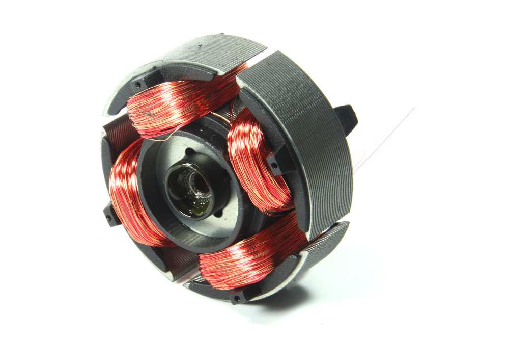 Electric motor coil