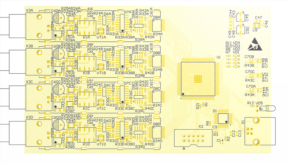 CAD system in a circuit board