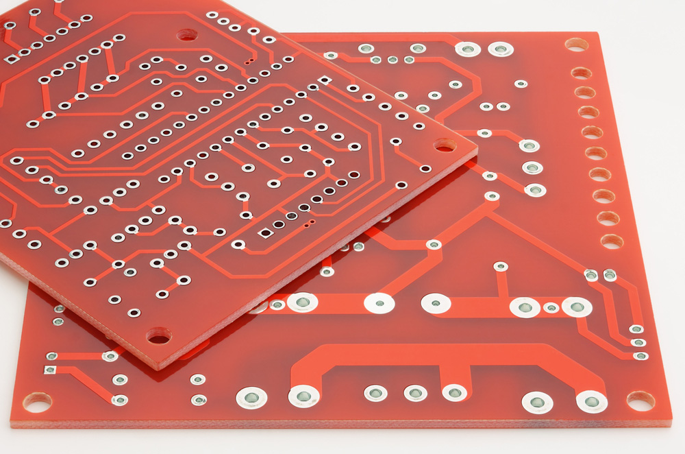 A circuit board without electronic components