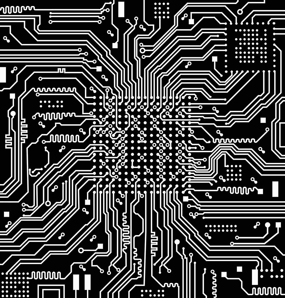 A high-tech circuit board