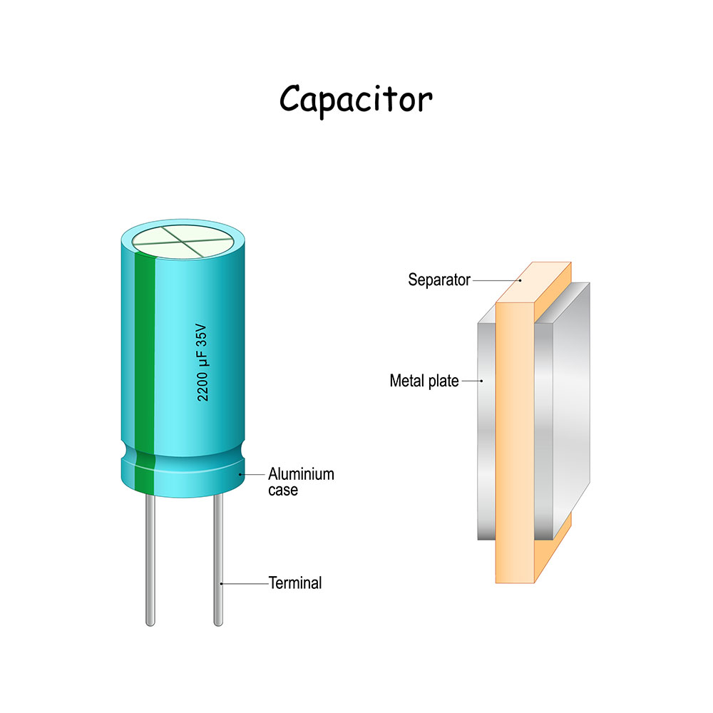 A dielectric material or separator. It sits between two conductors, such as traces on PCBs.