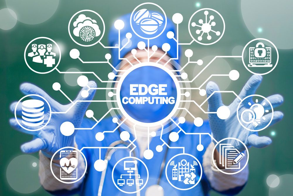 An infographic depicting edge computing